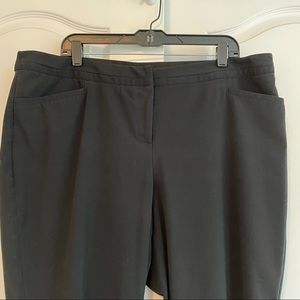 Lane Bryant Black Straight Leg Slacks 18 SHORT